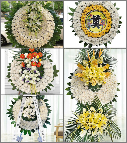 安徽芜湖市无为县刘渡镇花园村花圈速递
